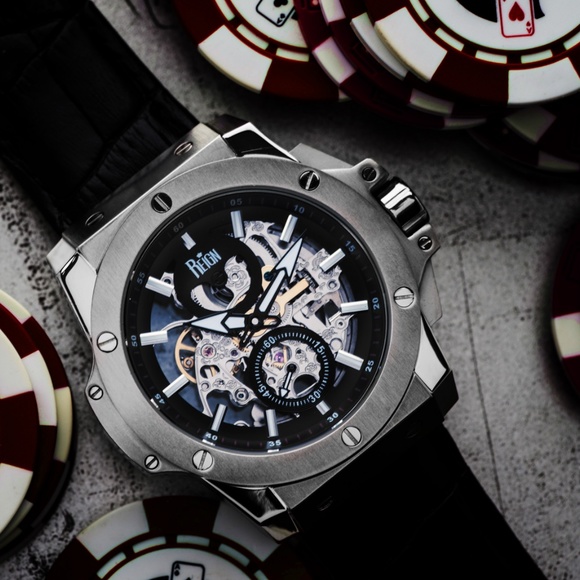 NWT Automatic Skeleton Dial Men's Watch - Picture 8 of 8